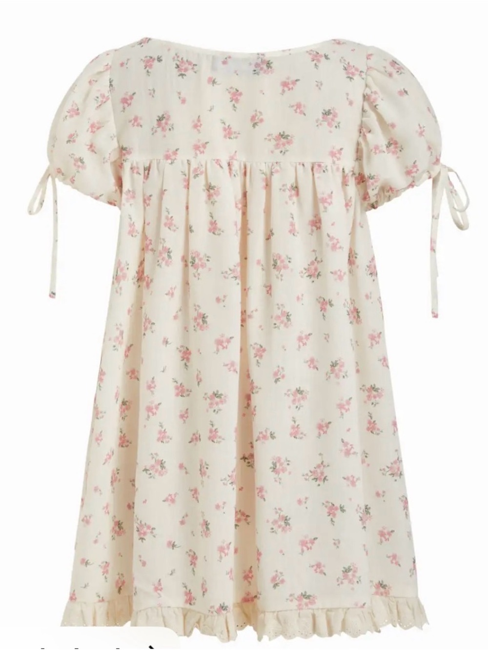 Cider Cream Floral Square Neck Babydoll Top - Picture 2 of 4